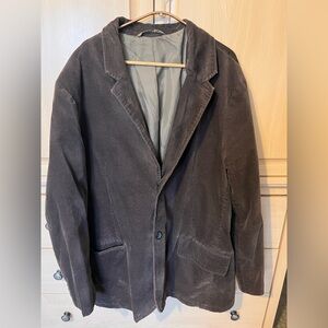 Vintage Y2k Gap Corduroy Blazer Jacket Men's XXL Dark Brown